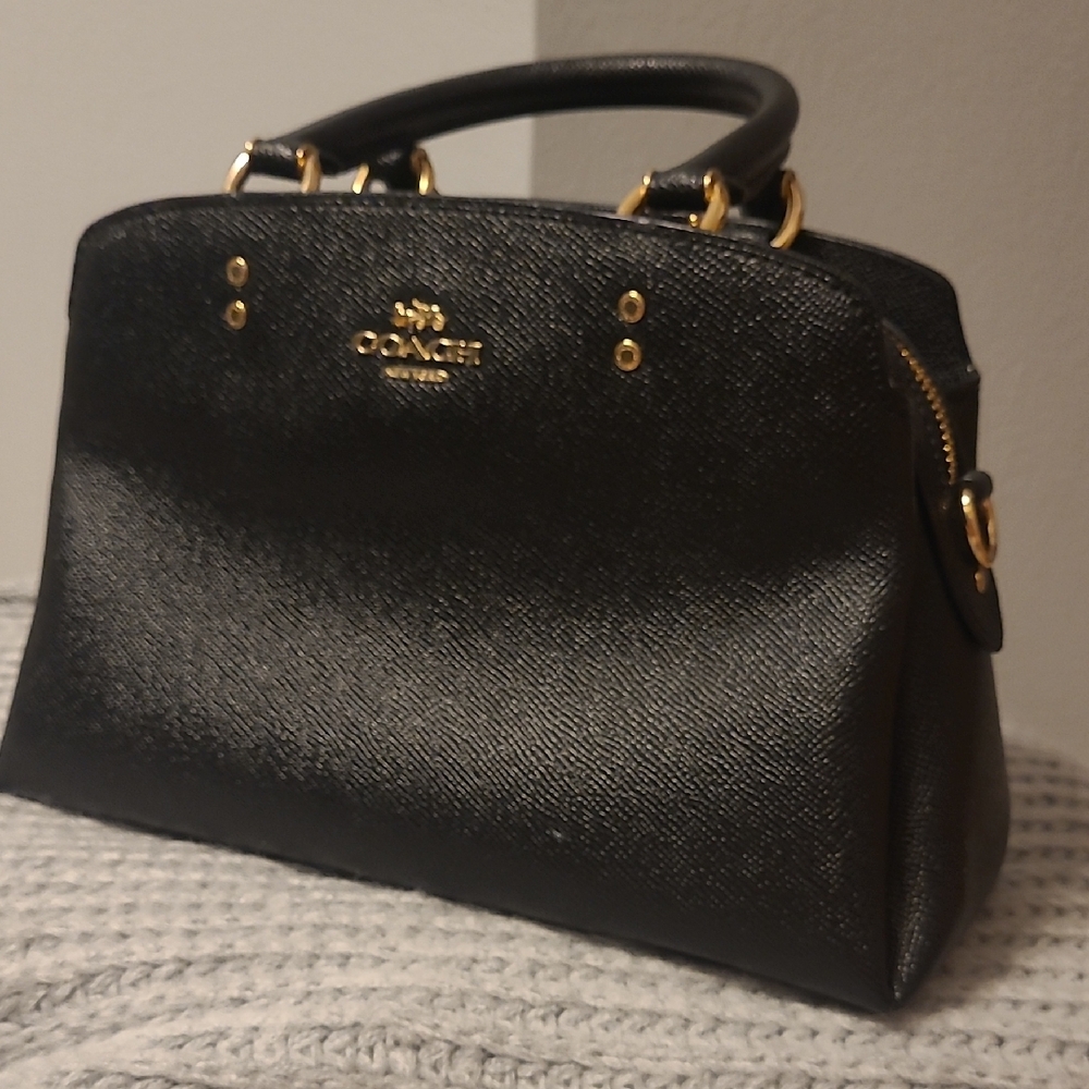Coach Black/Gold Purse